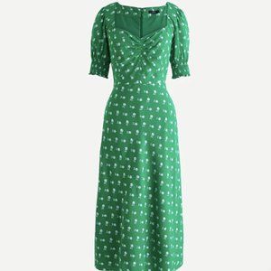 JCREW Puff-sleeve midi dress